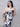 Vestido largo cow print